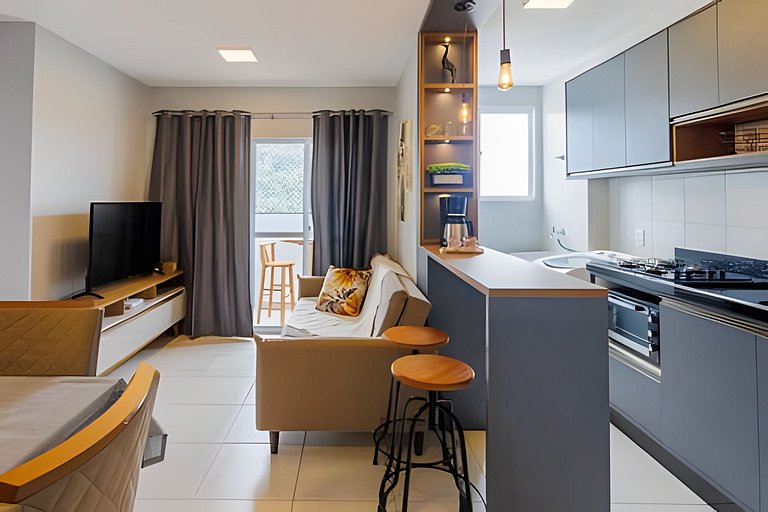 Lunata III, apartamento com piscina em Penha SC