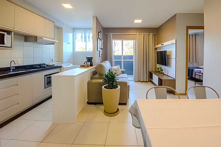 Lunata II, apartamento com piscina em Penha SC