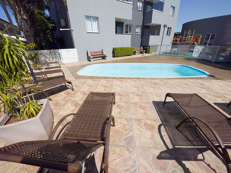 Lunata V, apartamento com piscina em Penha SC
